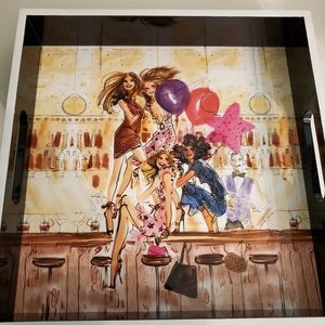 Henri Bendel serving tray and coasters